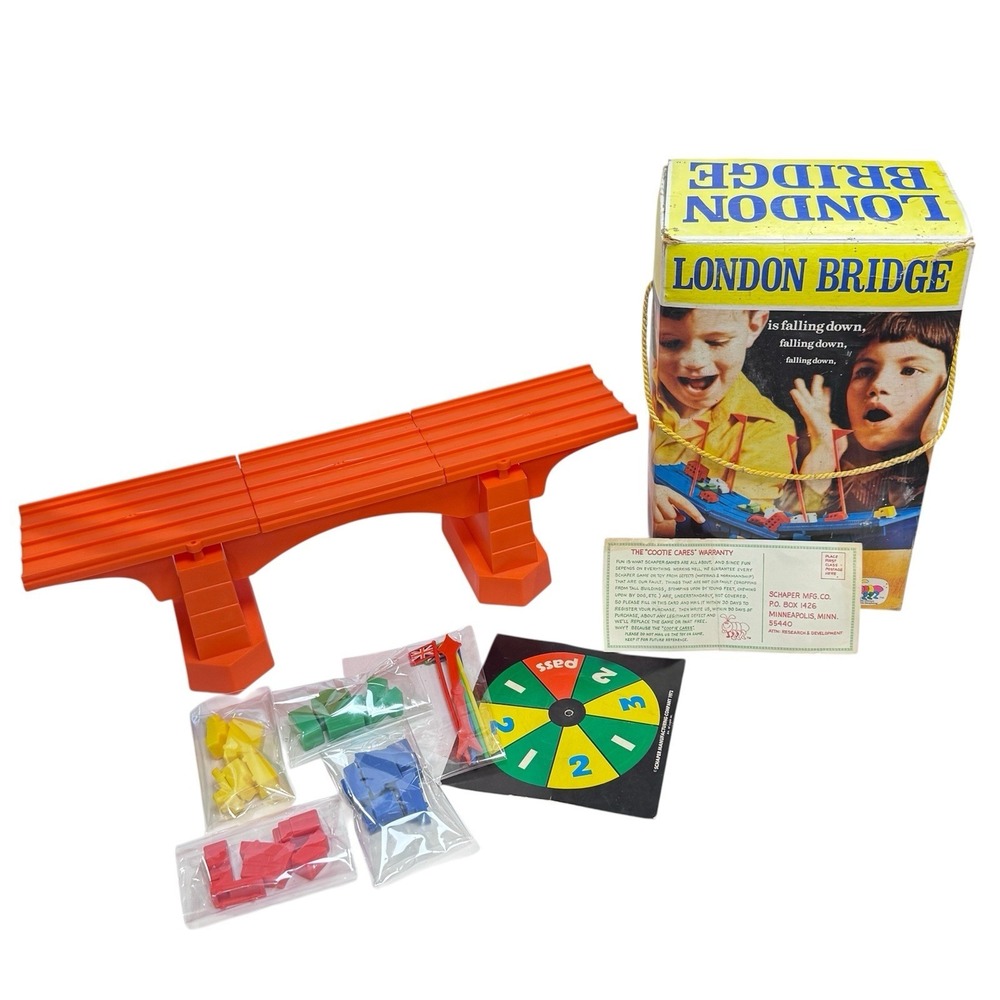 Vintage London Bridge 1972 Schaper‎ USA Is Falling Down Balance Game Complete